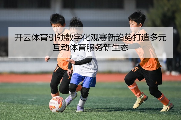开云体育引领数字化观赛新趋势打造多元互动体育服务新生态